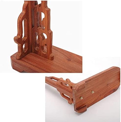 Z Create Design Spin Stand Wood Wood Vertical Sword Rack Stand, suporte do suporte da espada Gancho para Samurai Katana