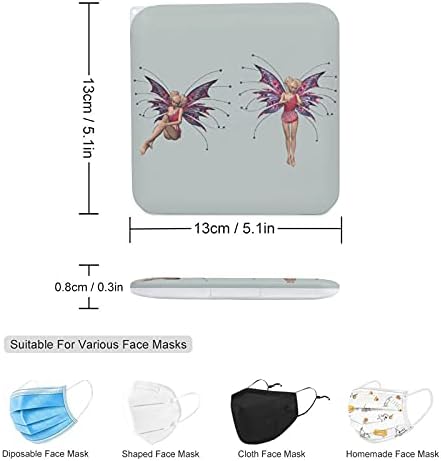Caixa de armazenamento de máscara Design de arte linda Butterfly Props Skirt Ators Face Mask Box | Caixa de armazenamento
