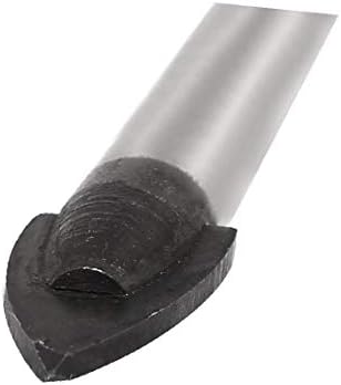 X-Dree Glass Metal Spear Ponto de broca redonda de perfuração Bit 10mm (Punta de Metal de Vidrio Punta de Vástago Redondo Broca 10 mm