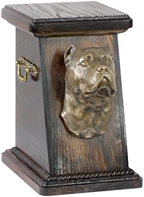 Cane Corso, memorial, urna para as cinzas de cachorro, com estátua de cães, Artdog