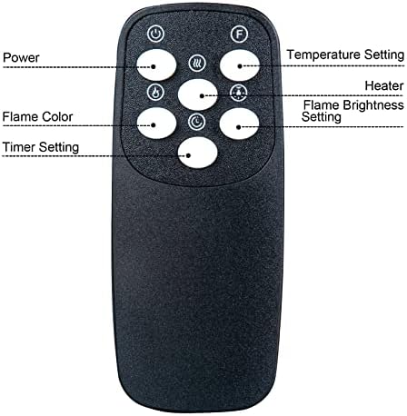 Controle remoto de substituição de gengqiansi para pura de calor Mini GLO GLO Widescreen Electric Weerter Control Remote Controle 30000970
