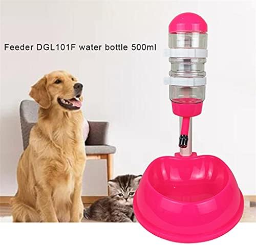 Zhuhw Pet Dog Water Dispensador alimento alimento alimentador de prato garrafa de água elevável bebedora automática bebedora