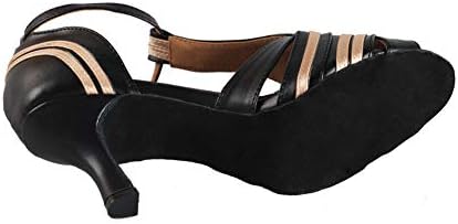 Ykxlm Ballroom Feminino Sapatos de dança Latina Salsa Samba Tango Bachata Kizomba Sapatos de dança Social para Mulheres e Meninas,