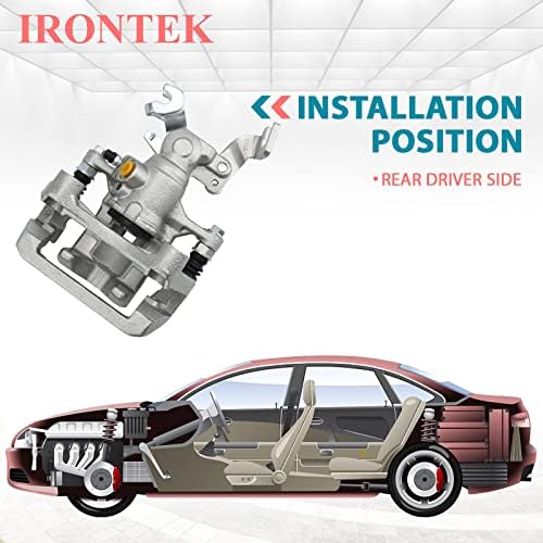 Irontek traseiro do lado esquerdo do lado do freio esquerdo 18B5002 Fit 2006-2012 para Ford Fusion, 2007-2012 para Lincoln