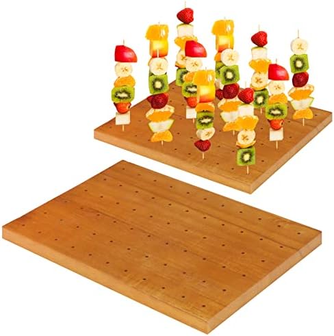 Suporte de madeira para suporte para suporte para suporte e exibição de alimentos titular catering catering frutas skewer