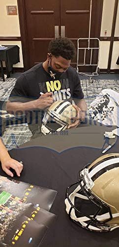 Jared Cook autografou/assinado New Orleans Speed ​​Helmet