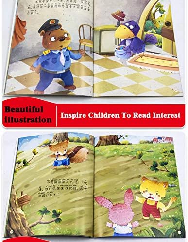 Vovolo 20 Livros de leitura para dormir Livro de figuras de leitura infantil Idade 3-6, Early Education Chinese Pinyin Picture