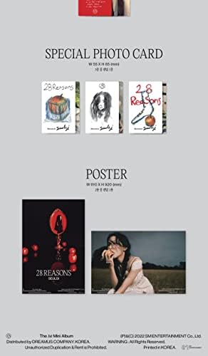 Red Velvet Seulgi 28 Razões 1º Mini Álbum Especial Versão Mini CD+Poster+Photobook+PhotoCard+Photocard Special+Rastreamento