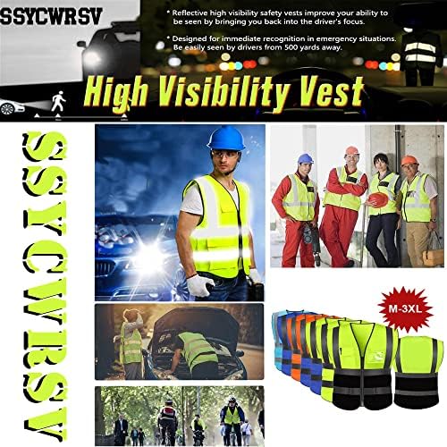 SSYCWRSV Colete de segurança de alta reflexivo personalizado