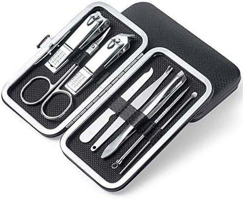 Trdybsk 8pcs multifuncionais Clippers de unhas definem aço inoxidável pedicure scissor tweezer manicure kit kit unha ferramentas