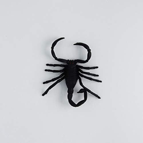 Stobok 6 peças Bugs realistas de plástico Halloween Fake Scorpion Spider Bat Python para Favor de Partido de Halloween