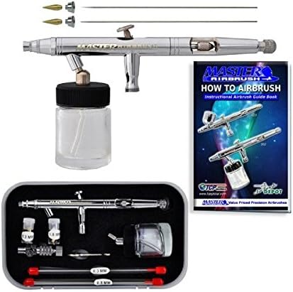 Mestre airbrush s622-set Master S62 Precisão para todos os fins Siphon Feed Airbrush Pro Set com 3 conjuntos de bicos