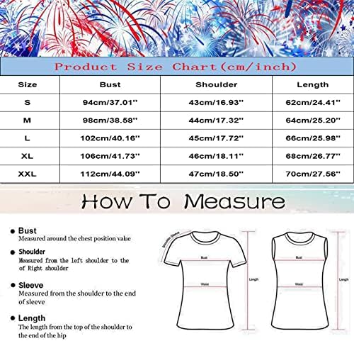Miashui Camisole Long Women America Flag de impressão camiseta de camiseta com o pescoço redondo do pescoço solto Camiseta