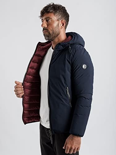 Jaquetas para homens - homens de 2 maneiras de fazer o traço de cordão de empolgada casaco de inverno