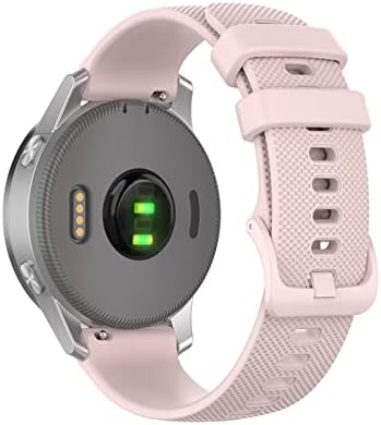 Ankang 20mm pulseira de pulseira de pulseira para ticwatch e para garmin venu para o precursor 645 Silicone Smartwatch Watchband