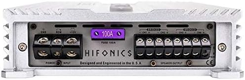 Hifonics BG-1600.4 Brutus Gamma 4 canais Super A/B Classe 1600 Watt Sistema de som de áudio de áudio AMP AMP AMP AMP