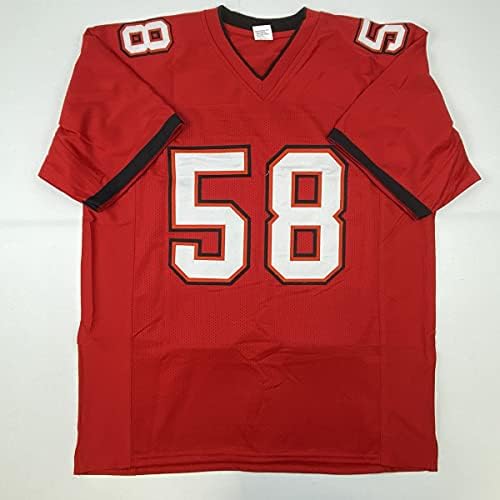 Autografado/assinado Shaquil Shaq Barrett Tampa Bay Red Football Jersey PSA/DNA COA