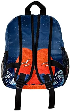 Mochila laptop VBFOFBV, mochila elegante de mochila de mochila casual bolsa de ombro para homens, gaivota japonesa da marinha marinha marinha marinha