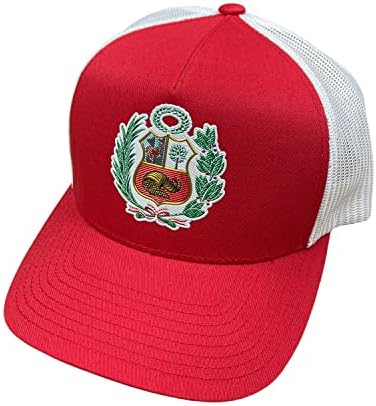PERUCOUSA PERU ESCUDO HAT - TRUCKER MASH SNAPBACK CAP - Ajustável - Gorras de Peru