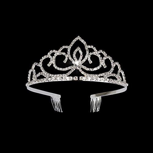 Jaciya 2 pacote Tiara Crown for Women Girls Princesa Crystal Tiara com Combs Rhinestone Headpieces