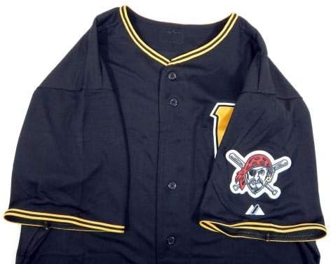 2015 Pittsburgh Pirates Jeremy Bleich # Jogo emitiu Black Jersey Pitt33197 - Jogo usou camisas MLB