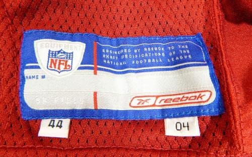 2004 San Francisco 49ers 48 Jogo emitido Red Jersey 44 DP28807 - Jerseys não assinados da NFL usada