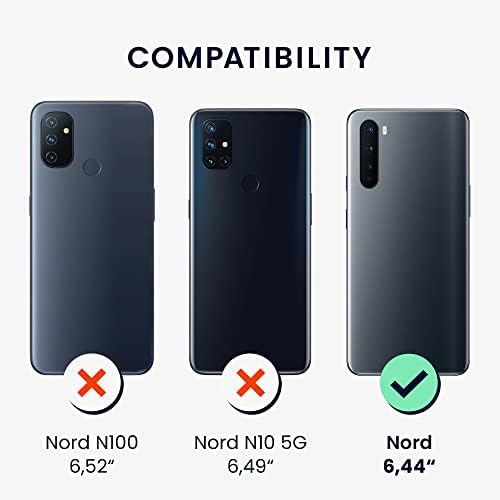 Caso de Crossbody Kwmobile Compatível com OnePlus Nord Case - TPU Silicone Tampa com cinta - nuvem roxa