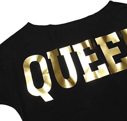 Pesion feminino fora dos ombros Tops Sexy Shiny Queen Camisetas longas/ curtas Moda de moda com lantejous de lantejoulas blusas