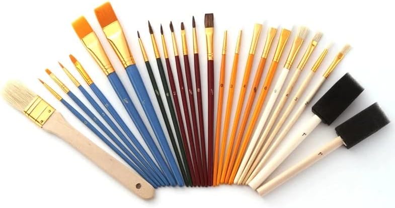 Jeonswod Professional Nylon Hair Pincel Pincels Oil de caneta acrílica Aquarela Desenho Pintura Cavela Pens de Art Stationery Supplies