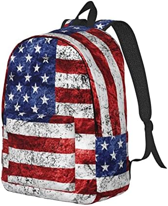 American Flag Independence Quarto de julho Imprima grande mochila de computador, mochilas de laptop para viagens, mochila