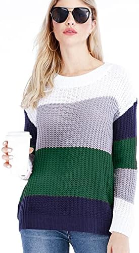 Turtleneck de algodão, suéter feminino Capuz do capuz branco de manga longa de manga longa Camisinho de gola alta do contraste da