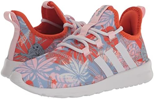 Adidas CloudFoam Pure 2.0 Running Sapat, rosa claro/branco/semi -impacto laranja, 4 Usisex Big Kid