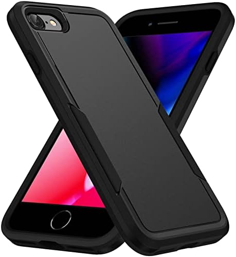 Momento Dextrad Compatível para iPhone SE 2022 Case, iPhone 8, capa iPhone 7, estojo do iPhone SE 2020, camada dupla de costas duras e tpu suave, tampa fina, anti-arranhão, protetor protetor à prova de choque de corpo inteiro