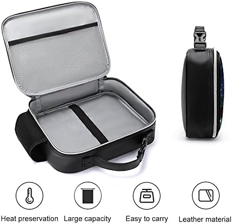 Galaxy Reutilable Lunch Saco de bolsa de lancheira isolada Recipiente para viagens de piquenique de trabalho com alça