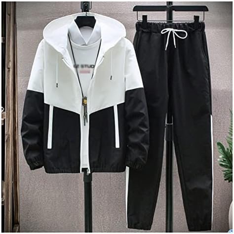 N/A Men Tracksuit Casual Hoodies Conjunto de jaquetas masculinas+calças de duas peças conjuntos de roupas esportivas de streetwear de hip hop