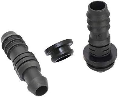 Mangueira de jardim de conexão rápida conector de farpado de 12 mm a 16 mm com junta de borracha do sistema de irrigação de jardim