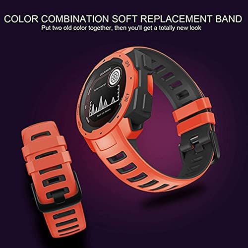 Dfamin Silicone Watch Band Strap for Garmin Instinct Watch Substitui