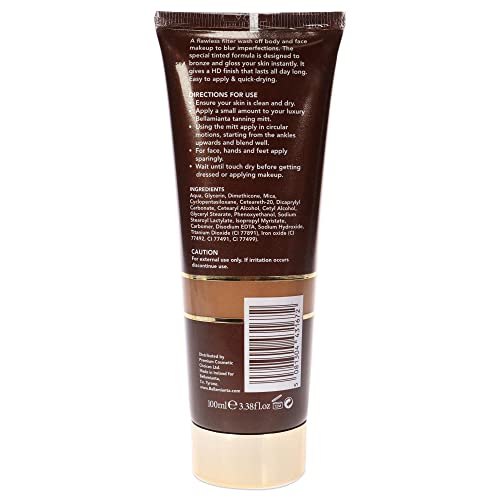 Bellamiantanta Flawless Filter Body Makeup - Mulheres de bronzeador médio claro 3,38 oz