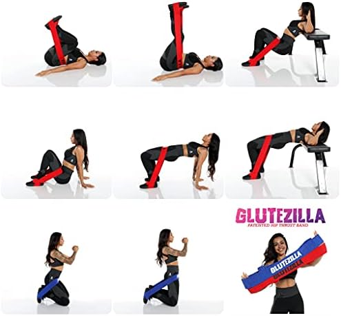 The X Bands Glutezilla Bands - Bandas de resistência de tecido para mulheres e homens - Bandy Bands - Bandas de impulso de