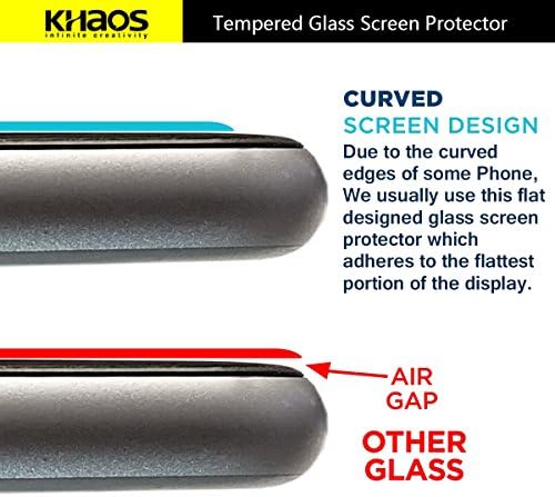 KHAOS para Nintendo Switch Lite Protetor de tela de vidro temperado, anti -arranhão, bolhas livres