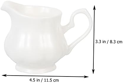 Operitacx Bone China Jug Motrone da proposta Honra Presente Distribuidor de contêiner Molho Molho Pote Serviço de molho Pitador Pote de cerâmica Pote de porcelana Coffee