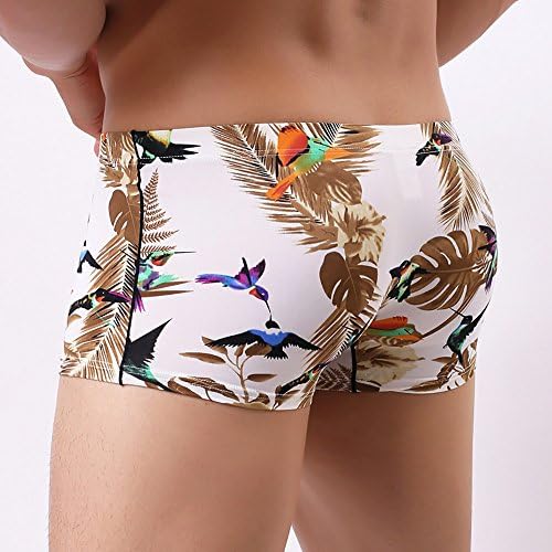 Shorts de boxer bmisEgm para homens pacote impressão homens retalhos de roupas íntimas cuecas shorts boxer bulge brikes