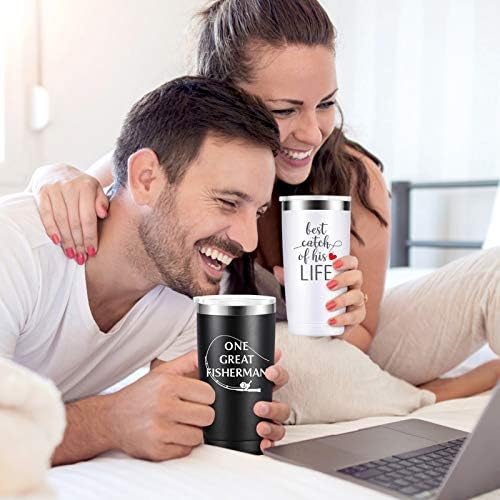 Aniversário de casamento para casal amantes de amantes xícaras de aço inoxidável caneca de viagem com palha e tampa, 2 pacote