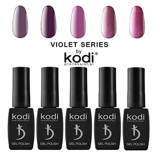 Kodi Professional Violet Series Gel Polish Color 8ml. Coleção básica LED LED/UV UNIGELE MOUGA ORIGINAL), 1