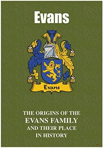 I Luv Ltd Evans Livreto de História da Família Galês com breves fatos históricos
