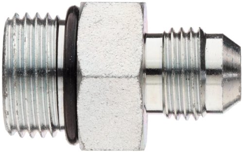 Brennan Industries 6400-08-10-O Ajuste de tubo reto de aço, 3/4 -16 SAE x 7/8 -14 SAE Orb Thread, 1/2 masculino JIC x 1/2 Boss o-ring masculino O-ring chefe