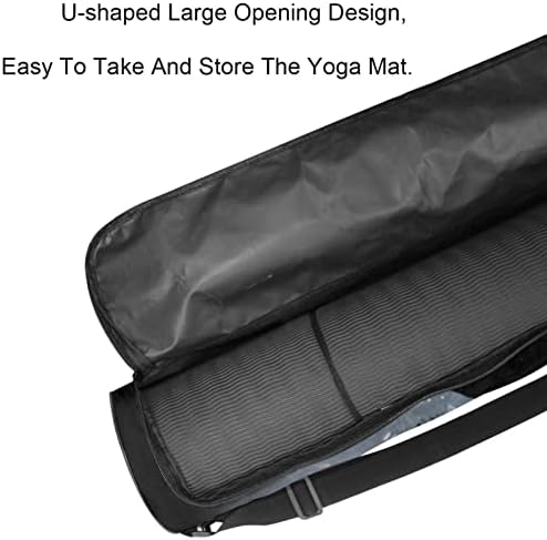 Ratgdn Yoga Mat Bag, Angel Wings Exercício Transitador de ioga Tapete de ioga Full-Zip Yoga com cinta ajustável para
