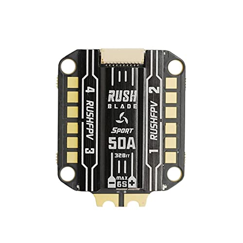 30,5x30,5 mm Rush Blade Sport Edition 50A F051 48MHz 48K PWM 3S ~ 6S BLHELI_32 4 EM 1 PROBUNIDADE ESC para RC FPV Racing Drone de corrida