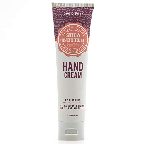 Creme de mão hidratante orgânico SCA com manteiga de karité-anti envelhecimento, fórmula não gastadora para mãos rachadas seca / loção de pele sensível