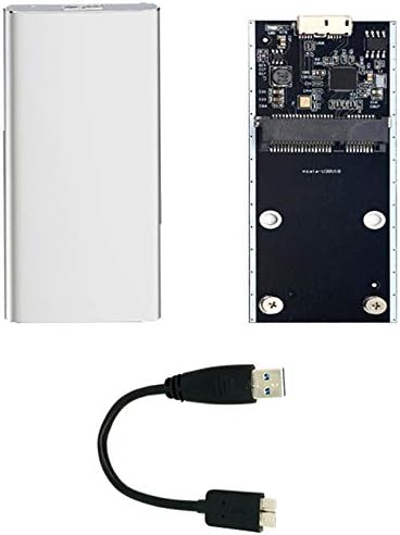 Jacobsparts emub3-c slim msata externo ssd para USB 3.0 Casura do gabinete do adaptador de conversor SuperSpeed